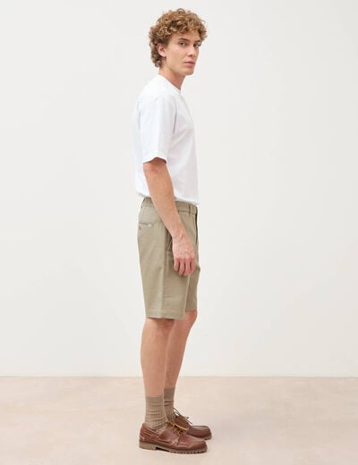 Bermuda vert kaki homme