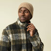 Gilet manches longues zipp&eacute; sherpa taupe homme