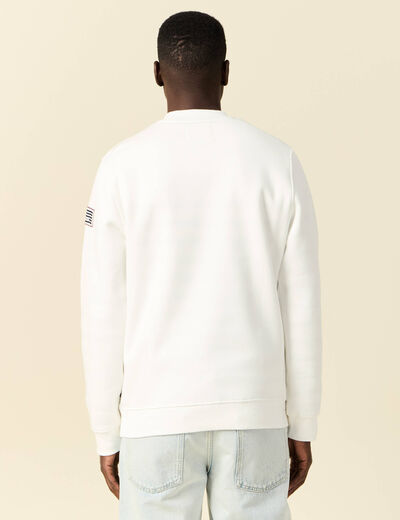 Sweat manches longues ecru homme