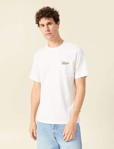 T-shirt éco-responsable ecru homme