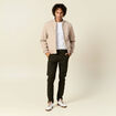 Pantalon slim Instinct chino vert kaki homme