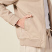 Blouson droit zipp&eacute; sable homme