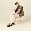 Pantalon ecru homme