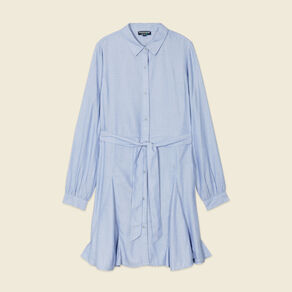 Robe patineuse éco-responsable bleu femme