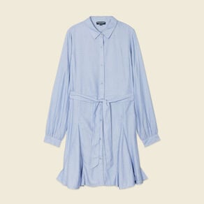 robe patineuse eco responsable bleu femme Robe patineuse éco-responsable bleu femme