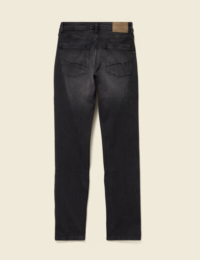 Jeans straight denim noir homme