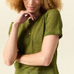 T-shirt manches courtes vert olive femme
