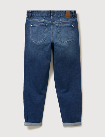 Jeans girlfriend 5 poches denim stone femme