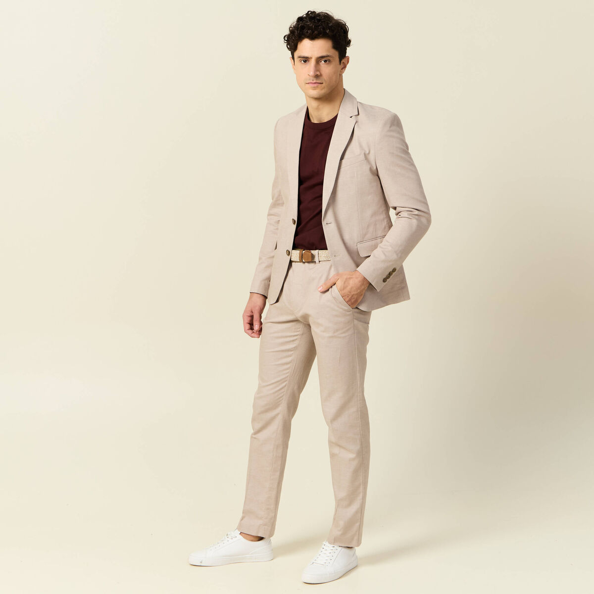 T-shirt éco-responsable bordeaux homme