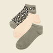 Lot 3 paires chaussettes vert kaki femme