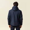 Parka courte droite effet polaire bleu marine homme