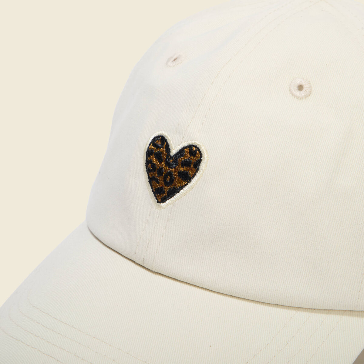 Casquette en coton ecru femme
