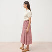 Jupe fluide rose framboise femme