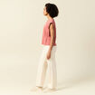 T-shirt manches courtes rouge foncé femme