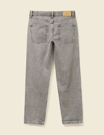 Jeans large relaxed denim gris homme