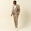 Veste blazer stretch taupe homme