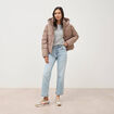 Pull manches longues col bateau gris femme
