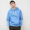 Sweat &agrave; capuche bleu violet homme