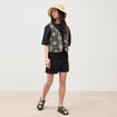 Short taille standard noir femme