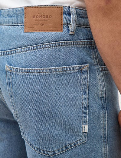 Bermuda en jeans denim stone homme