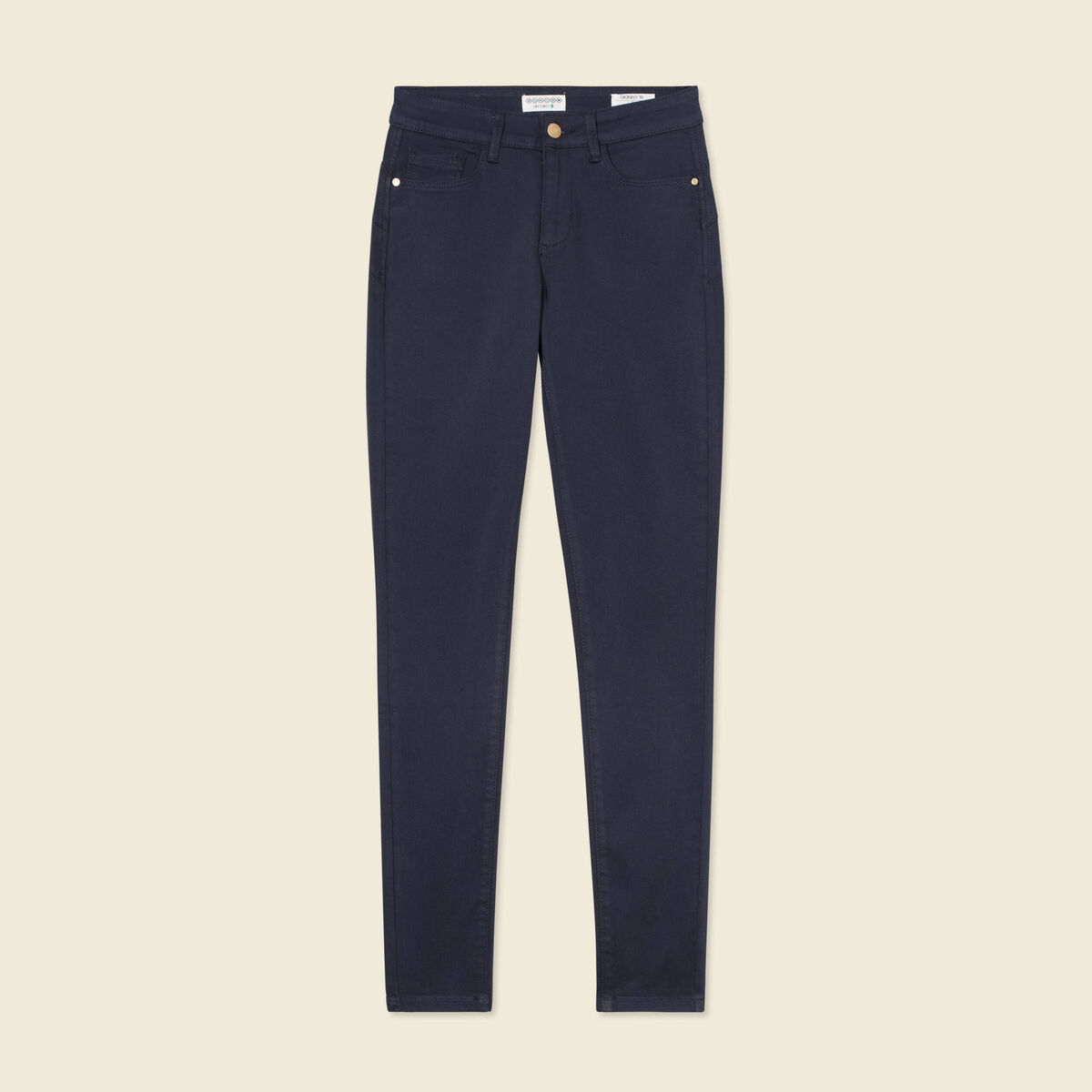Pantalon Audrey - skinny push up bleu marine femme