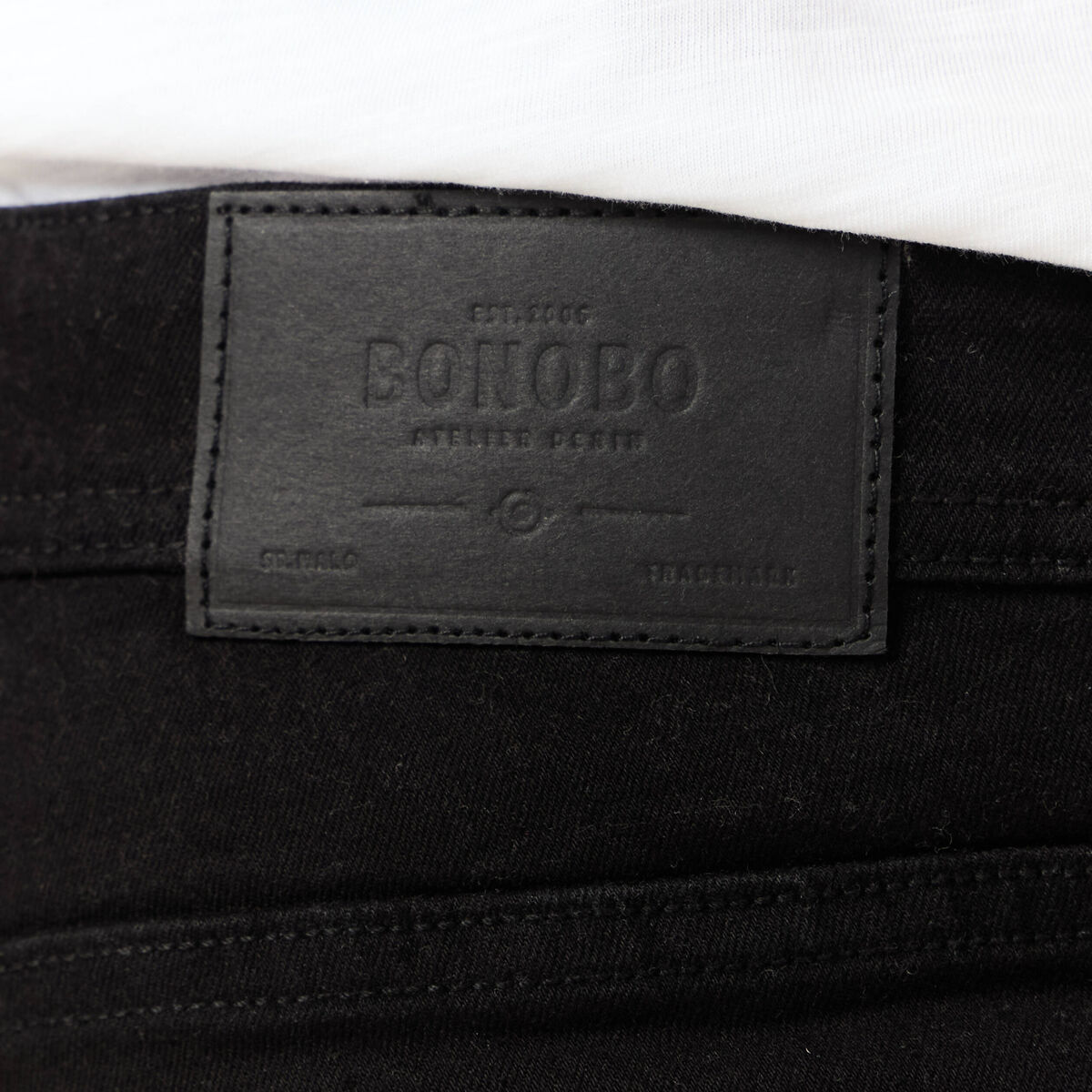 Jeans slim longueur 30 denim noir homme