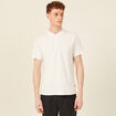 T-shirt en coton manches courtes ecru homme