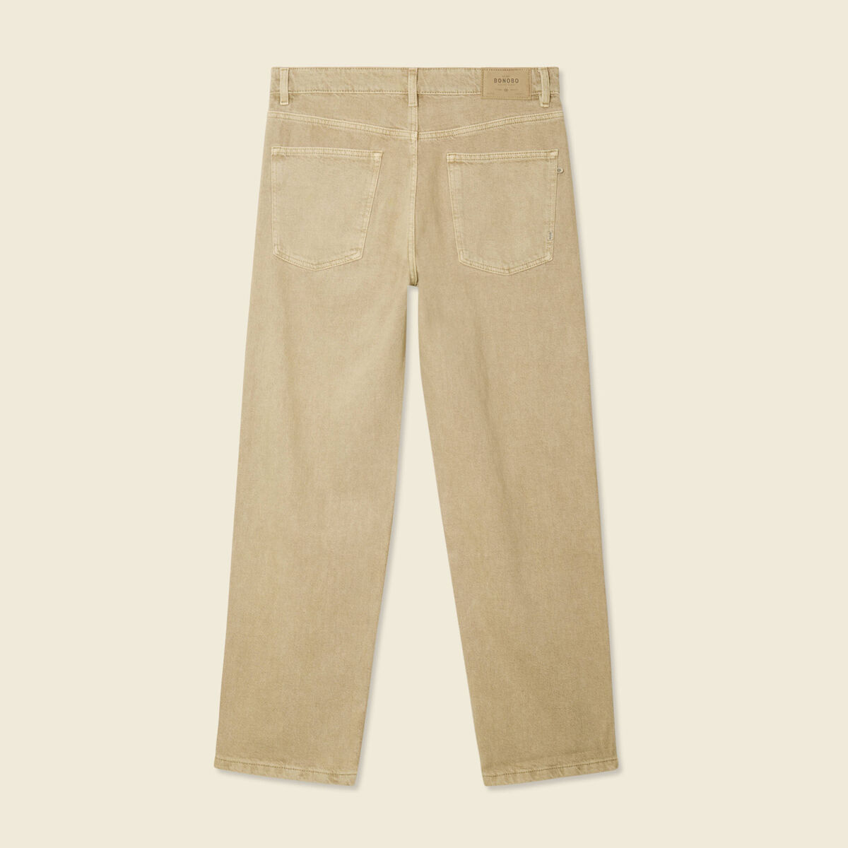 Jeans large 5 poches vert homme
