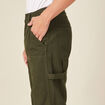 Pantalon large vert kaki homme