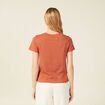 T-shirt manches courtes orange femme