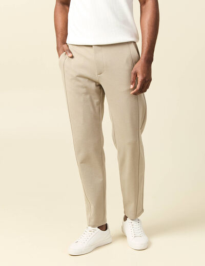Pantalon droit longueur 32 gris clair homme