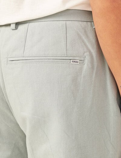 Pantalon chino straight bleu gris homme