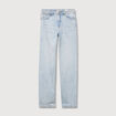 Jeans large taille standard denim snow bleu femme
