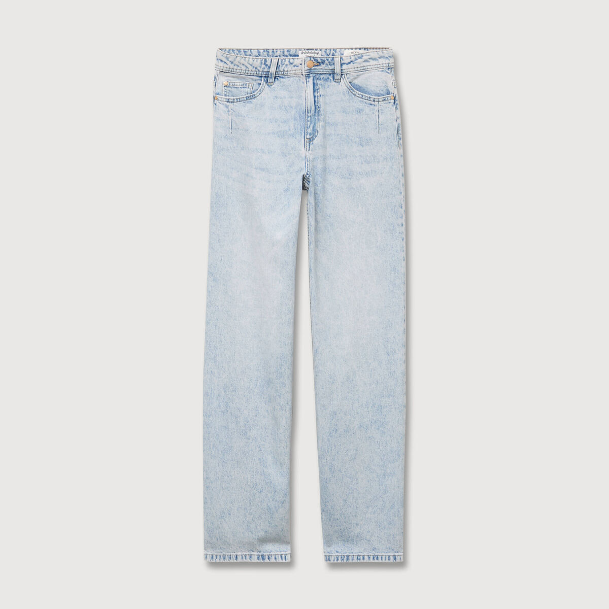 Jeans large taille standard denim snow bleu femme