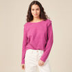 T-shirt manches longues violet clair femme