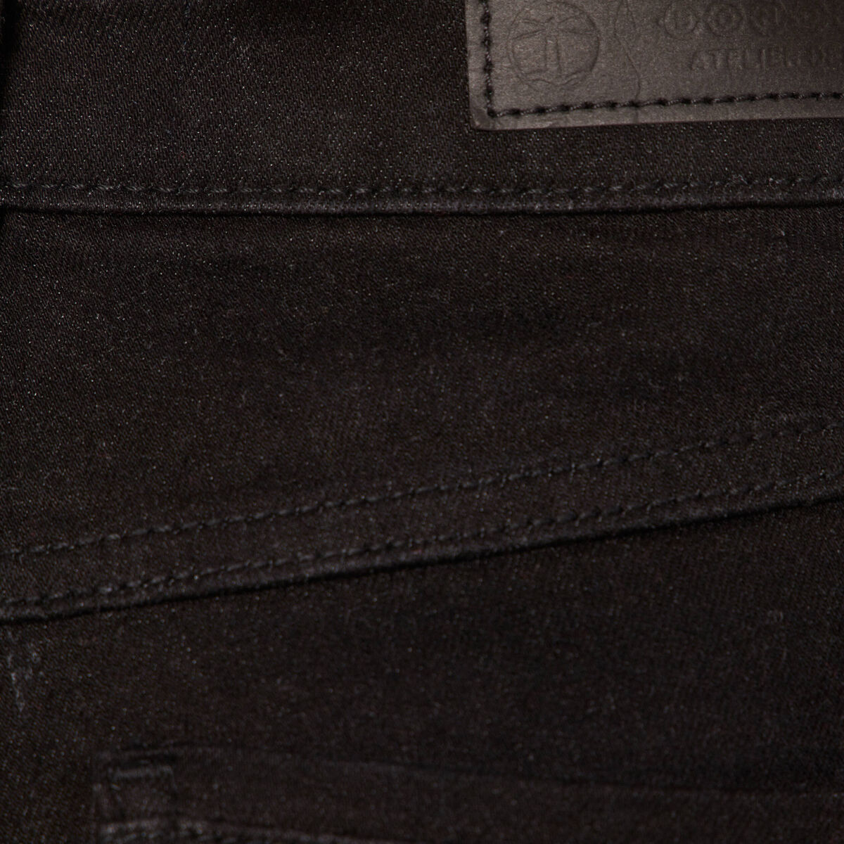 Jeans slim taille haute denim noir femme