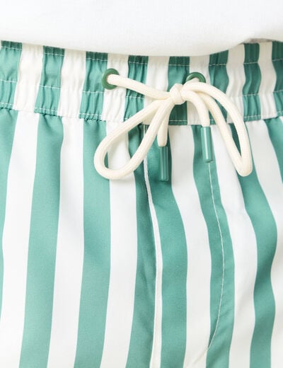 Short de bain vert homme