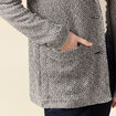 Gilet manches 3/4 ecru femme