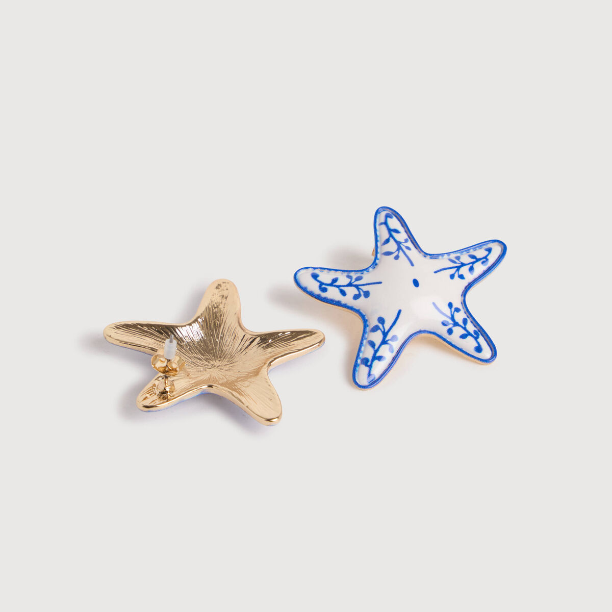 Boucles d'oreilles bleu electrique femme
