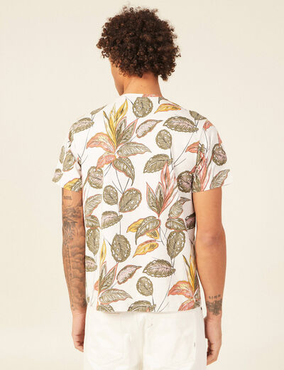 T-shirt manches courtes blanc homme