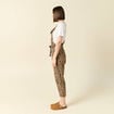Salopette droite 7/8ème camel femme