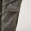Pantalon battle bas resserr&eacute; vert fonc&eacute; homme