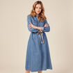 Robe en jean éco-responsable denim bleach femme