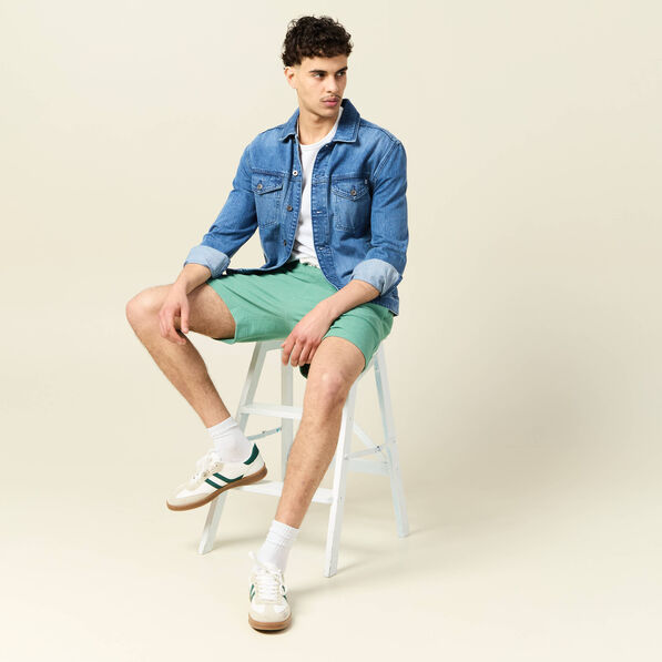 short droit avec cordon vert homme Short droit avec cordon vert homme