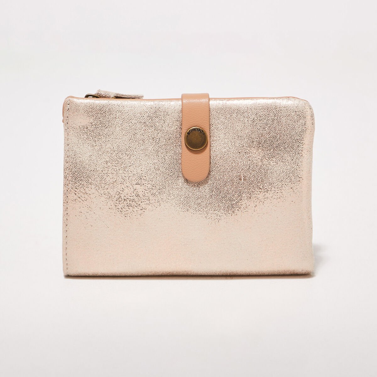 Portefeuille beige femme