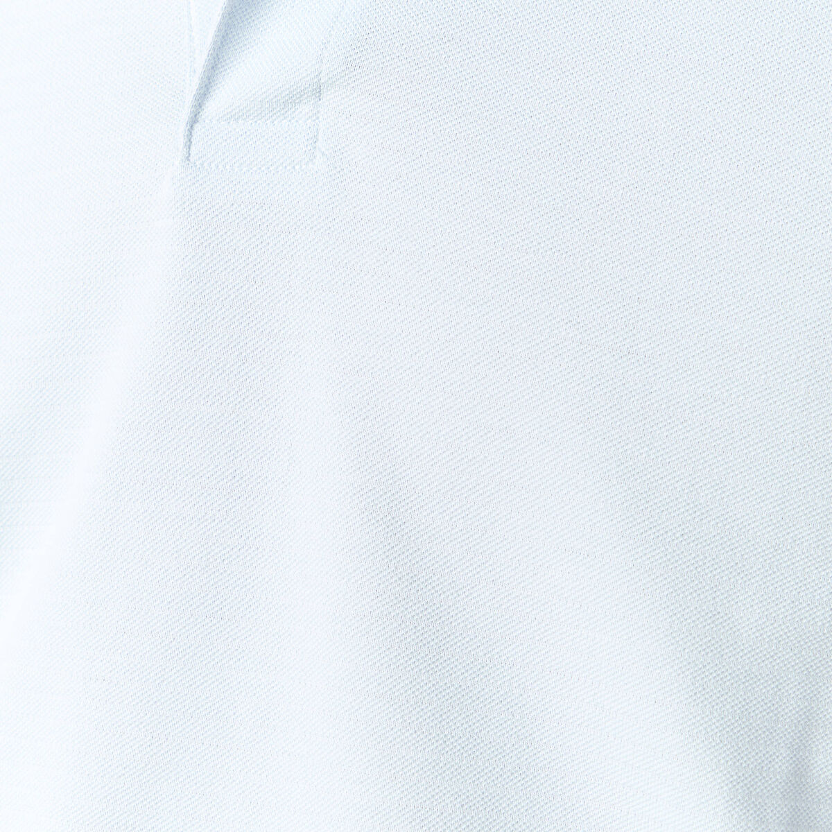 Polo cintr&eacute; en coton manches courtes bleu clair homme