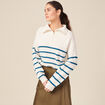 Pull camionneur ecru femme