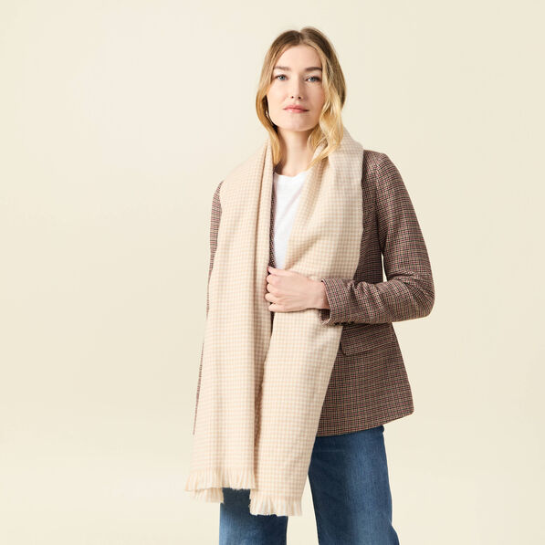 Écharpe creme femme