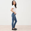 Jeans skinny push up 7/8&egrave;me denim stone femme