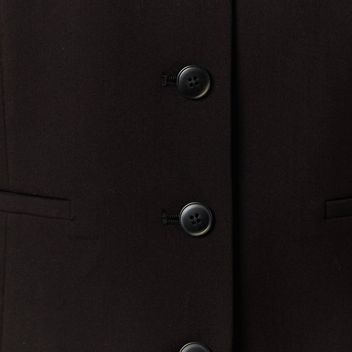Veston sans manches ajusté noir femme